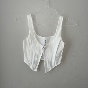 Corset white top